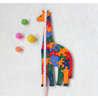 Puzzle Girafe Géante 40cm - Alphabet