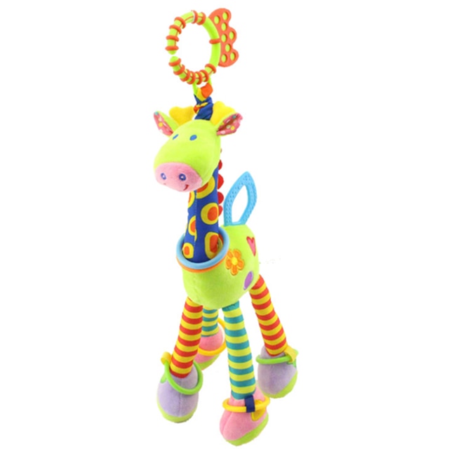 Gig Girafe 37cm avec hochet et anneau de dentition