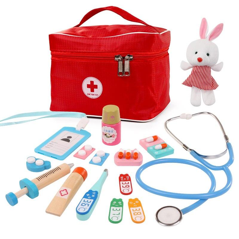 Trousse de médecin ou de dentiste en bois pour enfants