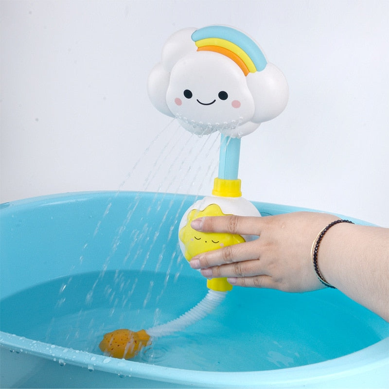 Douche de bain pour bébé - Amusement et confort pendant le bain