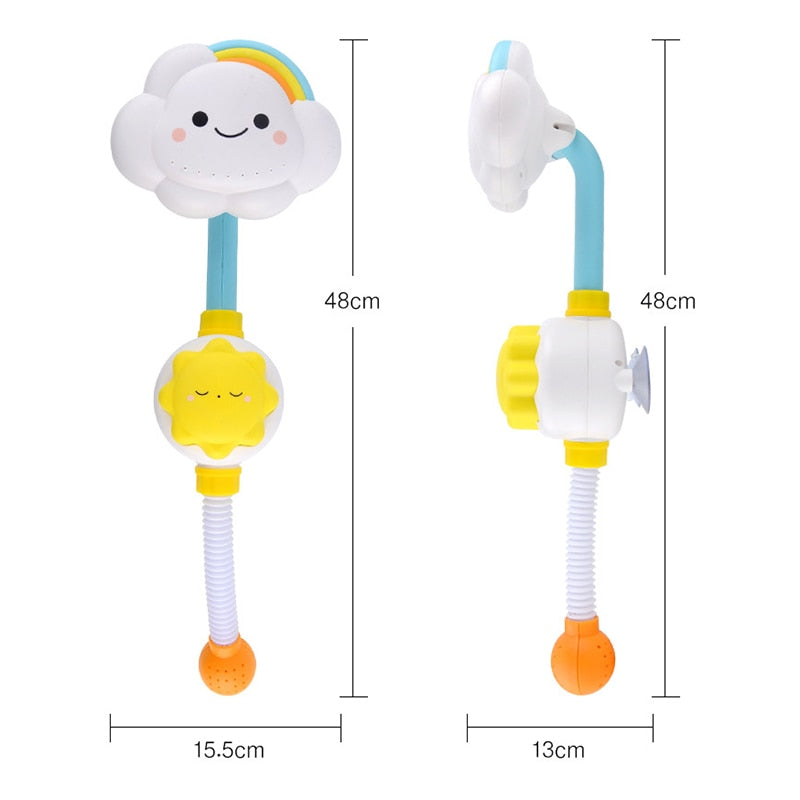 Douche de bain pour bébé - Amusement et confort pendant le bain