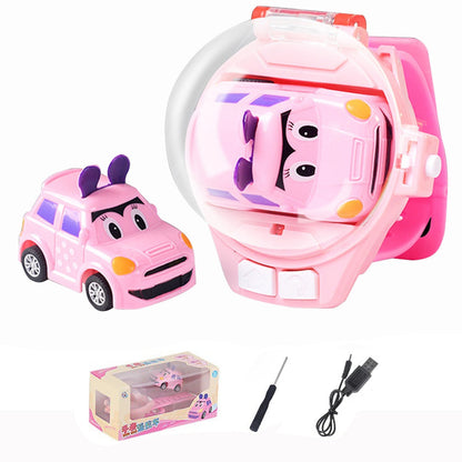 Horloge 2 en 1 avec chariot de télécommande - Jouet interactif et horloge pour enfants