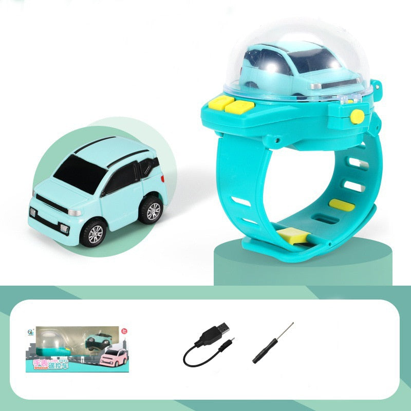 Horloge 2 en 1 avec chariot de télécommande - Jouet interactif et horloge pour enfants