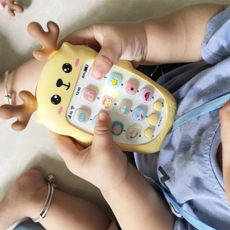 Téléphone portable bilingue pour bébé - Jouet électronique avec musique, sons et fonctions éducatives