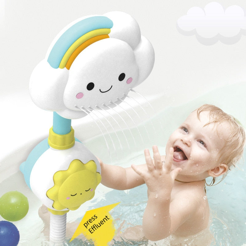 Douche de bain pour bébé - Amusement et confort pendant le bain