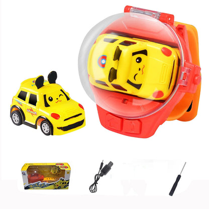 Horloge 2 en 1 avec chariot de télécommande - Jouet interactif et horloge pour enfants