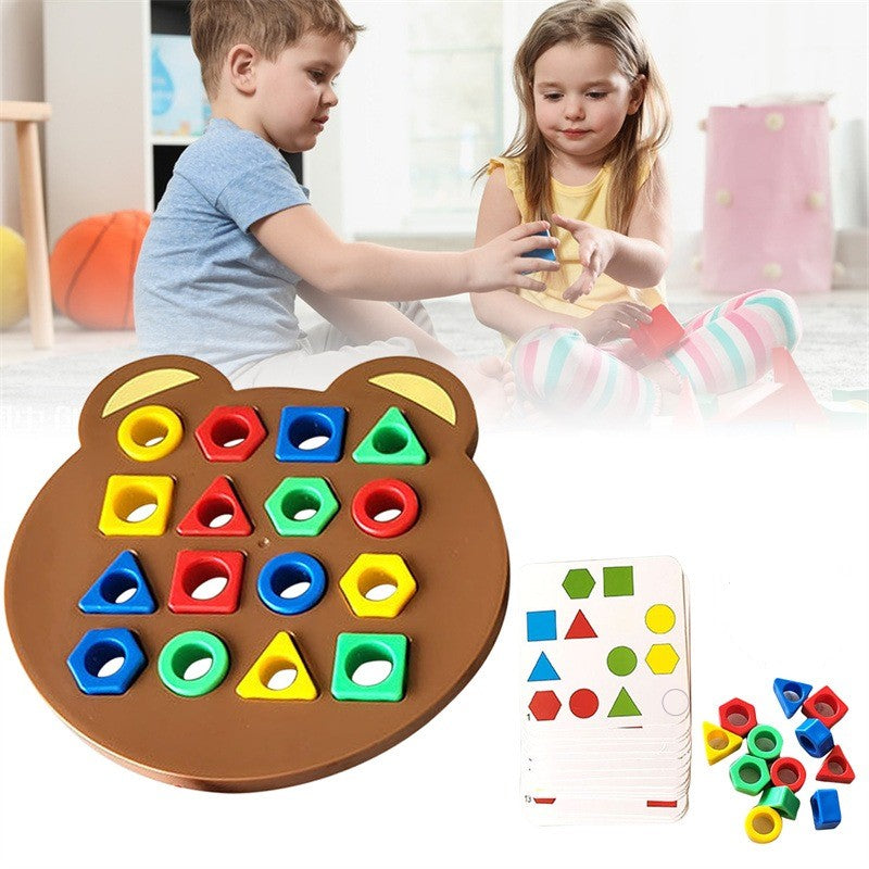 Jeu de société pour enfants Couleurs et formes géométriques