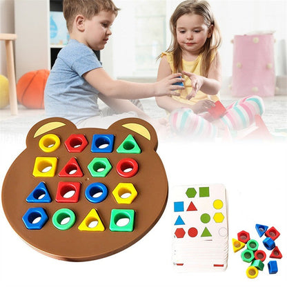 Jeu de société pour enfants Couleurs et formes géométriques